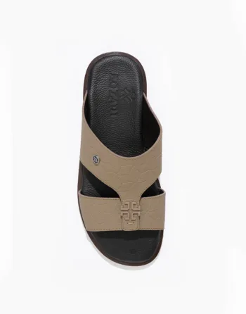 men's cream light brown comfy sandal by Lozari 50