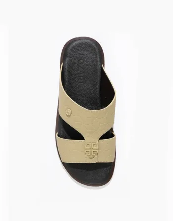 men's cream comfy sandal by Lozari 58