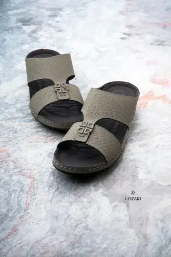 Men's olive green comfy sandal by Lozari